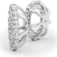 14K White Gold Lab Diamond Earrings - 0.9 Carat Total Weight Brilliance by Robinson's Jewelers