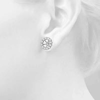 14K White Gold Lab Diamond Earrings - 0.9 Carat Total Weight Brilliance by Robinson's Jewelers