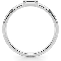 14K White Gold Lab Diamond Fashion Band - 0.067 Carats Total Diamond Weight - Size 7 by Robinson's Jewelers
