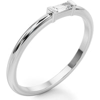 14K White Gold Lab Diamond Fashion Band - 0.067 Carats Total Diamond Weight - Size 7 by Robinson's Jewelers