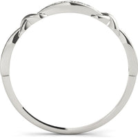 14K White Gold Lab Diamond Fashion Band - 0.07 Carat Total Weight - Size 7 by Robinson's Jewelers