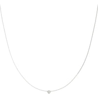 14K White Gold Lab Diamond Necklace - 0.25 Carat Total Weight by Robinson's Jewelers