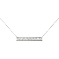 14K White Gold Lab Diamond Necklace - 0.33 Carat Total Weight by Robinson's Jewelers