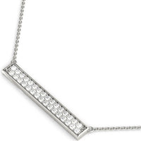 14K White Gold Lab Diamond Necklace - 0.33 Carat Total Weight by Robinson's Jewelers