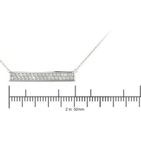 14K White Gold Lab Diamond Necklace - 0.33 Carat Total Weight by Robinson's Jewelers