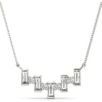 14K White Gold Lab Diamond Necklace - 0.63 Carat Total Weight by Robinson's Jewelers