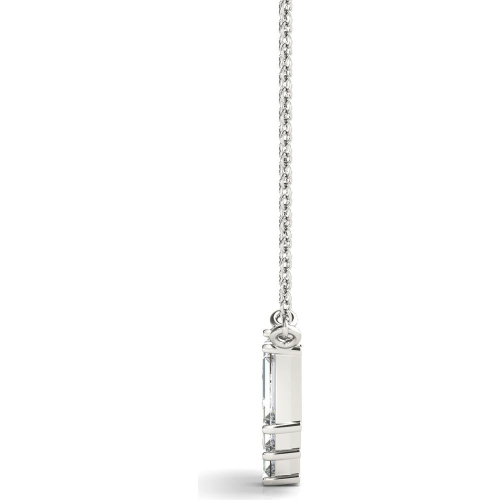 14K White Gold Lab Diamond Necklace - 0.63 Carat Total Weight by Robinson's Jewelers