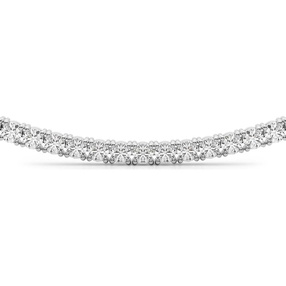 14K White Gold Lab Diamond Necklace - 5.25 Carat Total Weight by Robinson's Jewelers