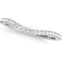14K White Gold Lab Diamond Wedding Band - 0.167 Carats Total Diamond Weight - Size 7 by Robinson's Jewelers