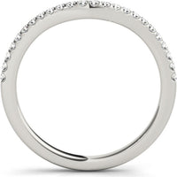 14K White Gold Lab Diamond Wedding Band - 0.167 Carats Total Diamond Weight - Size 7 by Robinson's Jewelers