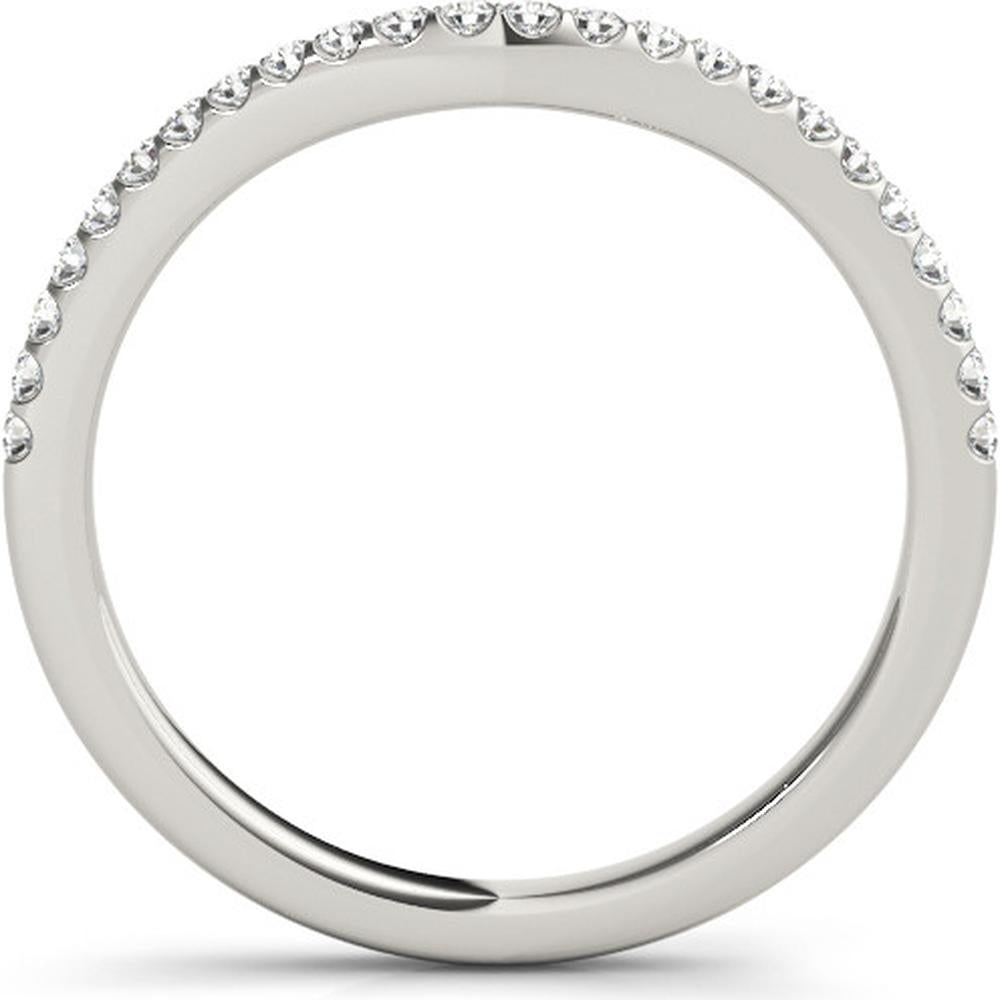 14K White Gold Lab Diamond Wedding Band - 0.167 Carats Total Diamond Weight - Size 7 by Robinson's Jewelers
