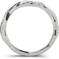 14K White Gold Lab Diamond Wedding Band - 0.20 Carat Total Weight - Size 7 by Robinson's Jewelers