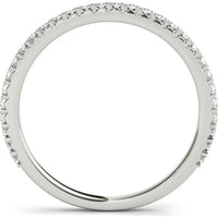 14K White Gold Lab Diamond Wedding Band - 0.33 Carats Total Diamond Weight - Size 7 by Robinson's Jewelers