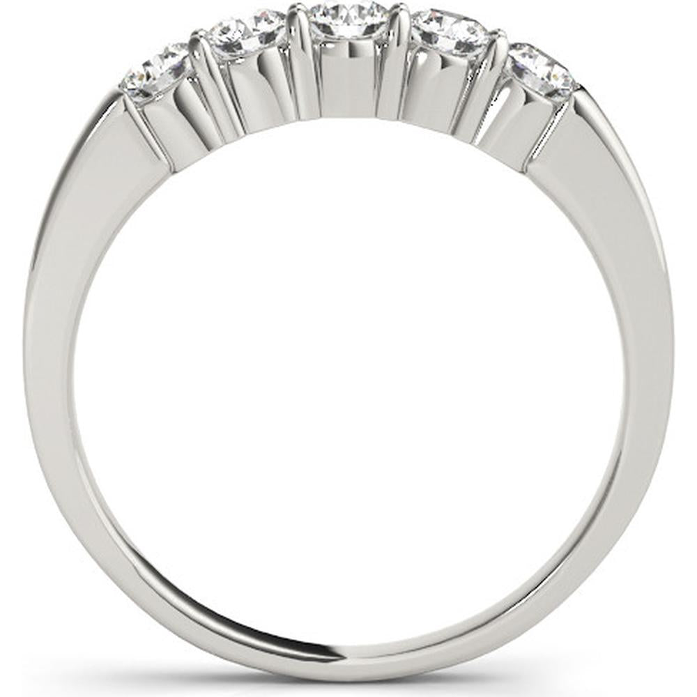 14K White Gold Lab Diamond Wedding Band - 1.50 Carats Total Diamond Weight - Size 7 by Robinson's Jewelers
