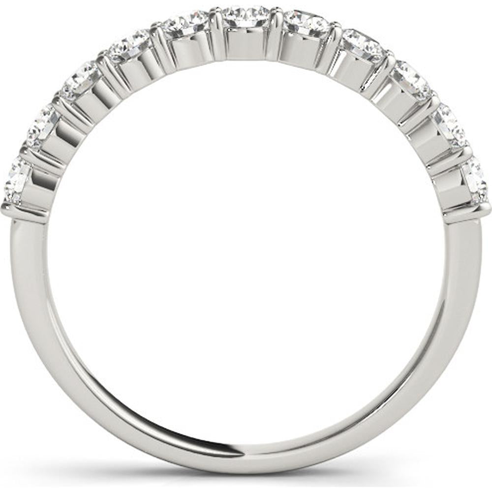 14K White Gold Lab Diamond Wedding Band - Size 7 by Robinson's Jewelers