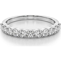 14K White Gold Lab Diamond Wedding Band - Size 7 by Robinson's Jewelers