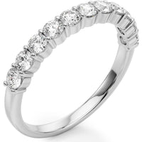 14K White Gold Lab Diamond Wedding Band - Size 7 by Robinson's Jewelers
