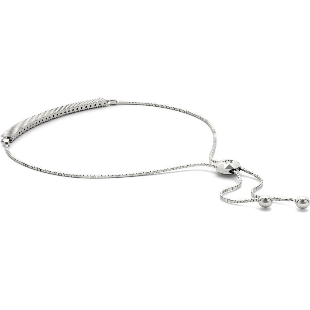 14K White Gold Lab Grown Diamond Adjustable Bracelet - 3/8 Carats Total Diamond Weight by Robinson's Jewelers