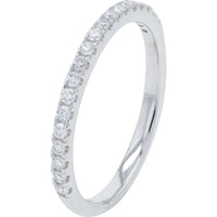 14K White Gold Lab Grown Diamond Bridal Set with 5.00 Carat Round Brilliant Center and Hidden Halo Pavé Split Shank - 5.50 Carat Total Diamond Weight