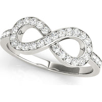 14K White Gold Lab-Grown Diamond Fashion Ring - 0.38 Carats Total Diamond Weight - Size 7 by Robinson's Jewelers