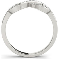 14K White Gold Lab-Grown Diamond Fashion Ring - 0.38 Carats Total Diamond Weight - Size 7 by Robinson's Jewelers