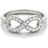 14K White Gold Lab-Grown Diamond Fashion Ring - 0.38 Carats Total Diamond Weight - Size 7 by Robinson's Jewelers