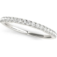 14K White Gold Lab-Grown Diamond Wedding Band - 0.33 Carats Total Diamond Weight - Size 7 by Robinson's Jewelers