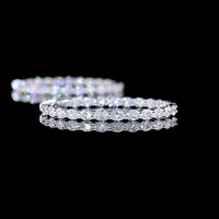 14K White Gold Large Hoop Earrings with Prong-Set Oval Lab Diamonds - 4.73 Carat Total Diamond Weight (East-West Orientation) - Covaloro Fine Jewelry