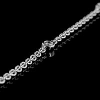 14K White Gold Lariat Necklace with 1.02 Carat Emerald Cut Lab Diamond and 0.41 Carat Brilliant Cut Lab Diamonds - 1.43 Carat Total Weight - Covaloro Fine Jewelry