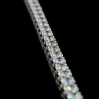 14K White Gold Lariat Necklace with 1.53 Carat Brilliant Cut Lab Diamond Center and 66 Round Cut Lab Diamonds - 11.54 Carat Total Diamond Weight - Covaloro Fine Jewelry