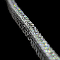 14K White Gold Lariat Necklace with 165 Brilliant Cut Lab Diamonds - 20.45 Carat Total Weight, E-F Color & VS2 Clarity - Covaloro Fine Jewelry