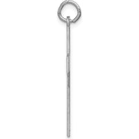 14K White Gold Laser Designed Cross Pendant - 33mm Length, 17mm Width by Oro Pregiato