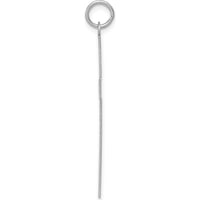 14K White Gold Laser Designed Cross Pendant with Rhodium Plating - 40mm Length by Oro Pregiato