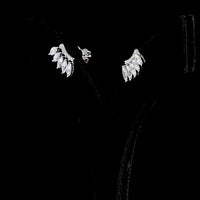 14K White Gold Marquise and Round Diamond Crawler Earrings - 1.27 Carat Total Weight Lab Diamonds - E-F VS Clarity - Covaloro Fine Jewelry