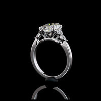 14K White Gold Marquise Cut Lab Diamond Cluster Ring with North-South Setting - 3.47 Carat Total Weight - Covaloro Fine Jewelry