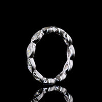 14K White Gold Marquise Cut Lab Diamond Eternity Band with East-West Bezel Setting - 1.13 Carat Total Diamond Weight - Covaloro Fine Jewelry
