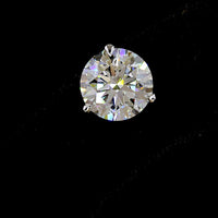 14K White Gold Martini Set Round Brilliant Lab Diamond Stud Earrings - 7.05 Carat Total Weight, E-F Color, VS1 Clarity - Covaloro Fine Jewelry