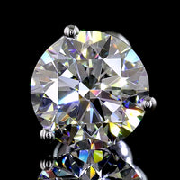 14K White Gold Martini Set Round Brilliant Lab Diamond Stud Earrings - D VVS2 Clarity, 3.06 Carat Total Weight - Covaloro Fine Jewelry