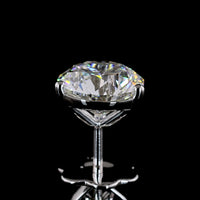 14K White Gold Martini Set Round Brilliant Lab Diamond Stud Earrings - D VVS2 Clarity, 3.06 Carat Total Weight - Covaloro Fine Jewelry