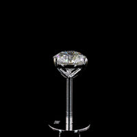14K White Gold Martini Set Round Lab Diamond Stud Earrings - 0.49 Carat Total Weight E-F VS2 - Covaloro Fine Jewelry
