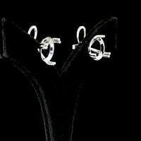 14K White Gold Martini-Set Round Lab Diamond Stud Earrings - 15.25 Carat Total Weight, E-F Color, VS1 Clarity, GIA Certified - Covaloro Fine Jewelry