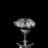 14K White Gold Martini Set Round Lab Diamond Stud Earrings - 4.06 Carat Total Weight (F VVS2/VS2 Clarity) - Covaloro Fine Jewelry
