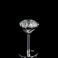 14K White Gold Martini Setting Round Lab Diamond Stud Earrings - 1.03 Carat Total Weight, E-F Color, VS1 Clarity - Covaloro Fine Jewelry
