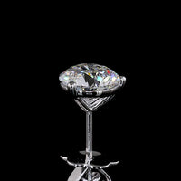 14K White Gold Martini Setting Round Lab Diamond Stud Earrings - 3.03 Total Carat Weight (1.51 Carats & 1.52 Carats Diamonds, E-F Color, VS1-VVS2 Clarity) - Covaloro Fine Jewelry