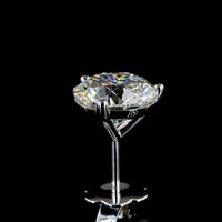 14K White Gold Martini Stud Earrings with 5.03 Carats Total Weight Round Brilliant Lab Diamonds - E-F Color & VS1 Clarity - Covaloro Fine Jewelry