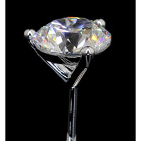 14K White Gold Martini Stud Earrings with 6.41 Carat Total Weight Round Brilliant Lab Diamonds IGI Certified I-J VS1 - Covaloro Fine Jewelry