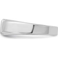 14K White Gold Men's 1/2 Carat Round Diamond Ring - Rhodium Plated by IBGoodman
