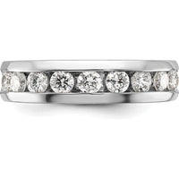 14K White Gold Men's 9-Stone Diamond Ring - 1.035 Carats Total Diamond Weight by IBGoodman