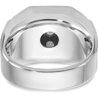 14K White Gold Men's Diamond Cluster Ring with 1 1/5 Carat AA Quality Diamonds by IBGoodman