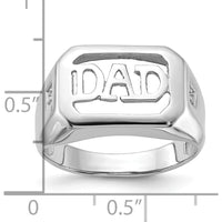 14K White Gold Men's Ring Mounting with Tapered Band and Polished Finish - Customizable Jewelry Base by Monteluci Fine Jewelry